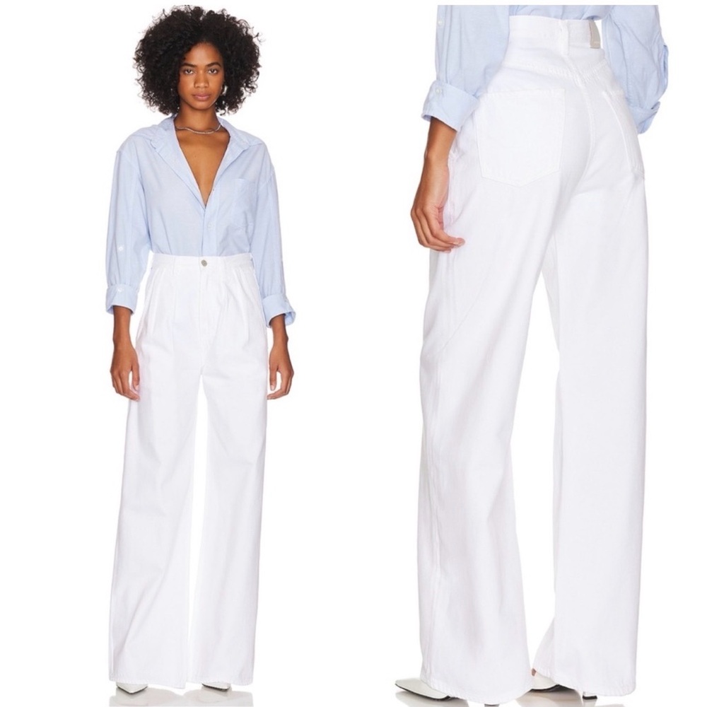 NWT Citizens of Humanity Maritzy Pleated Trouser in Prism 27
